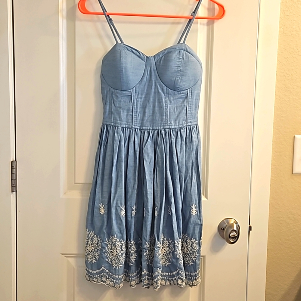 Small Faux Denim Dress